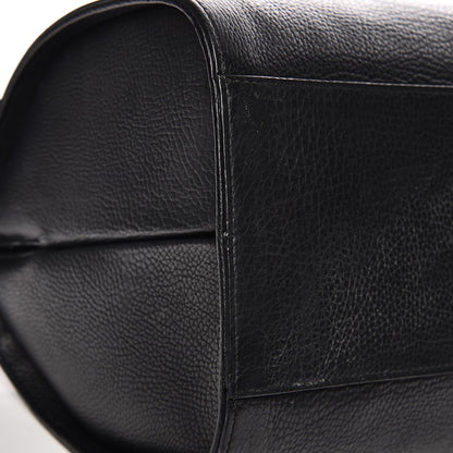 Balenciaga Grained Calfskin M Tube Round Tote Black 14 of 19
