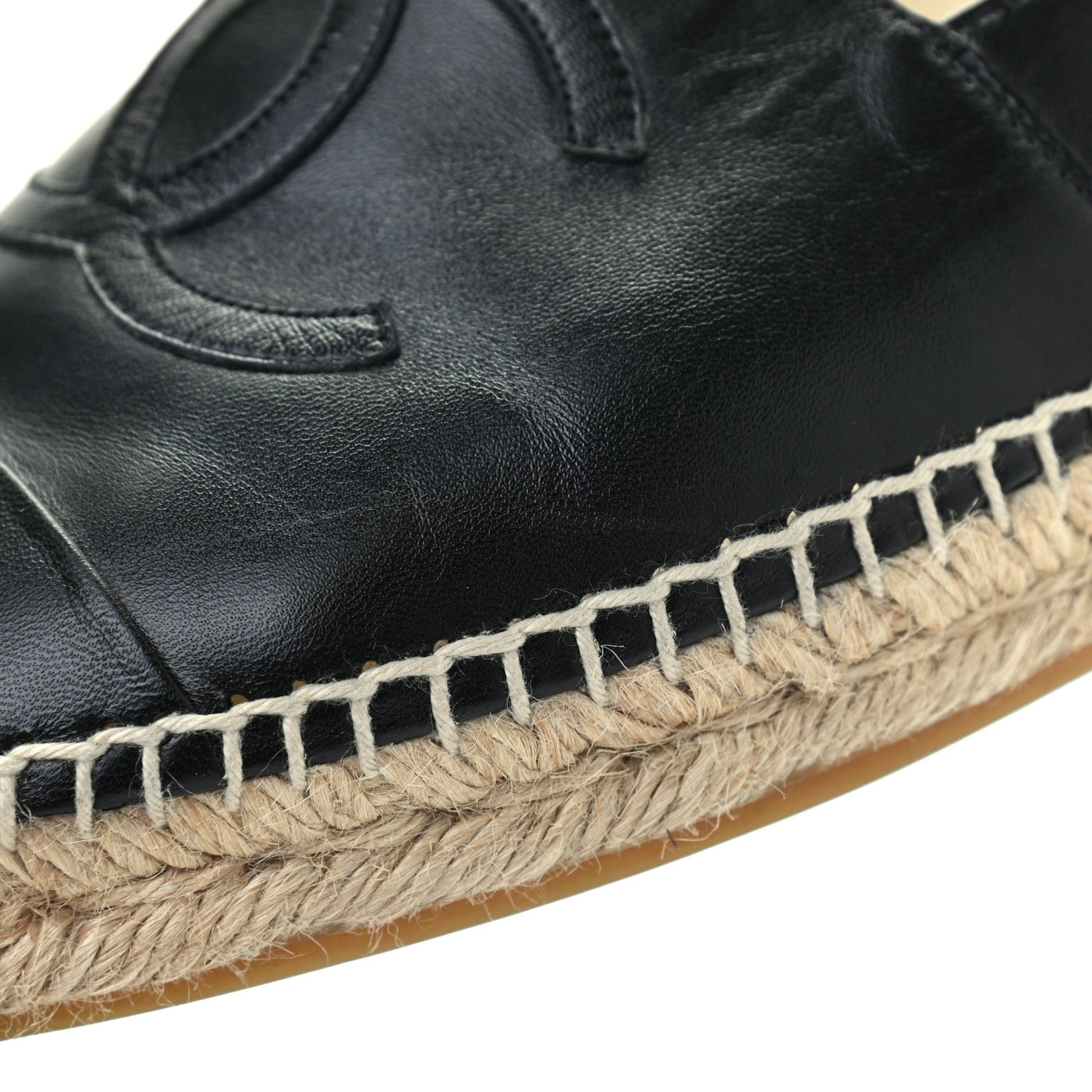 Chanel Lambskin CC Espadrilles 39 Black 11 of 14