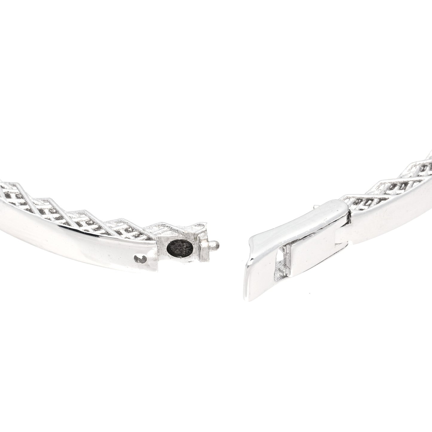 18K White Gold Symphony Golden Gate Bangle Bracelet