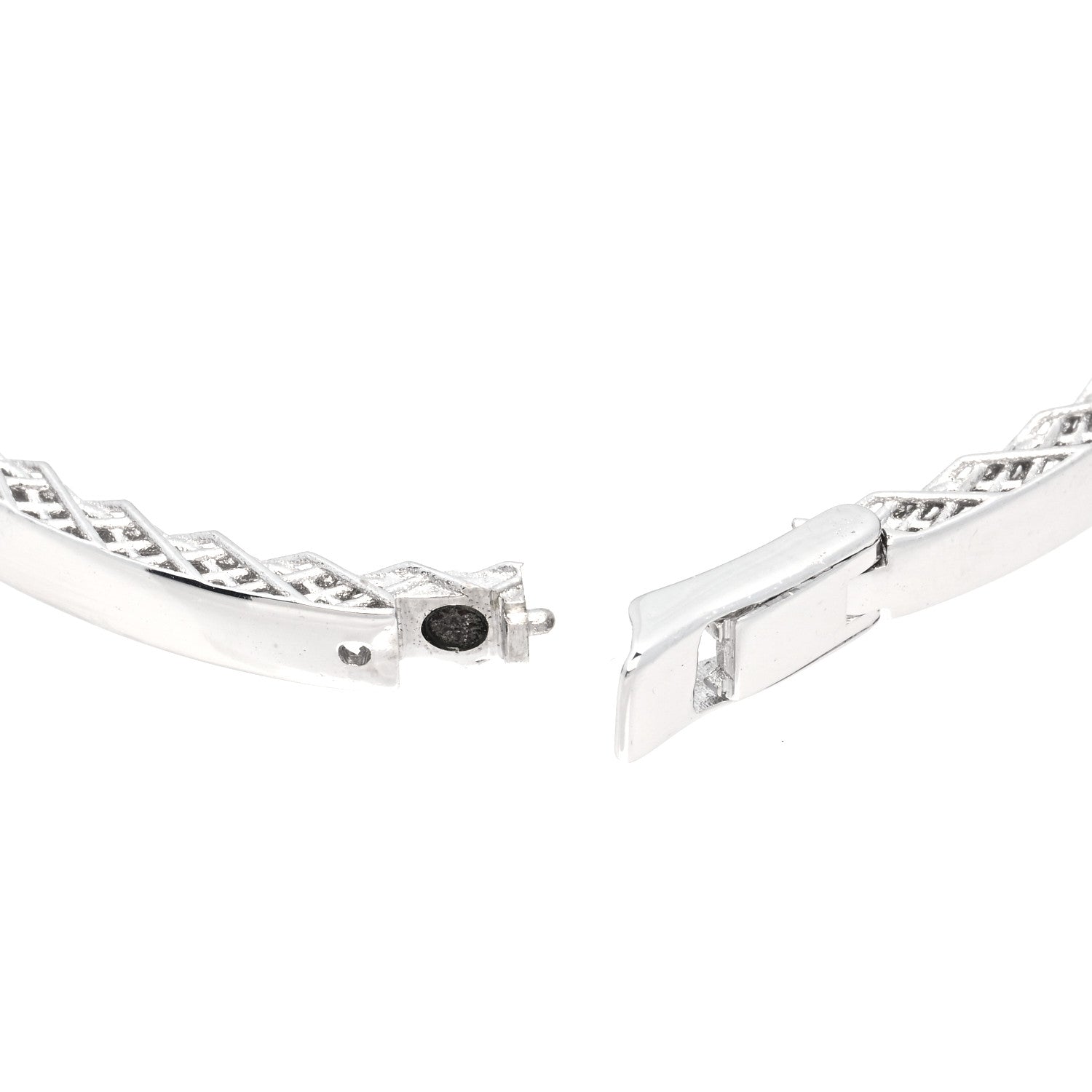 Roberto Coin 18K White Gold Symphony Golden Gate Bangle Bracelet 5 of 5