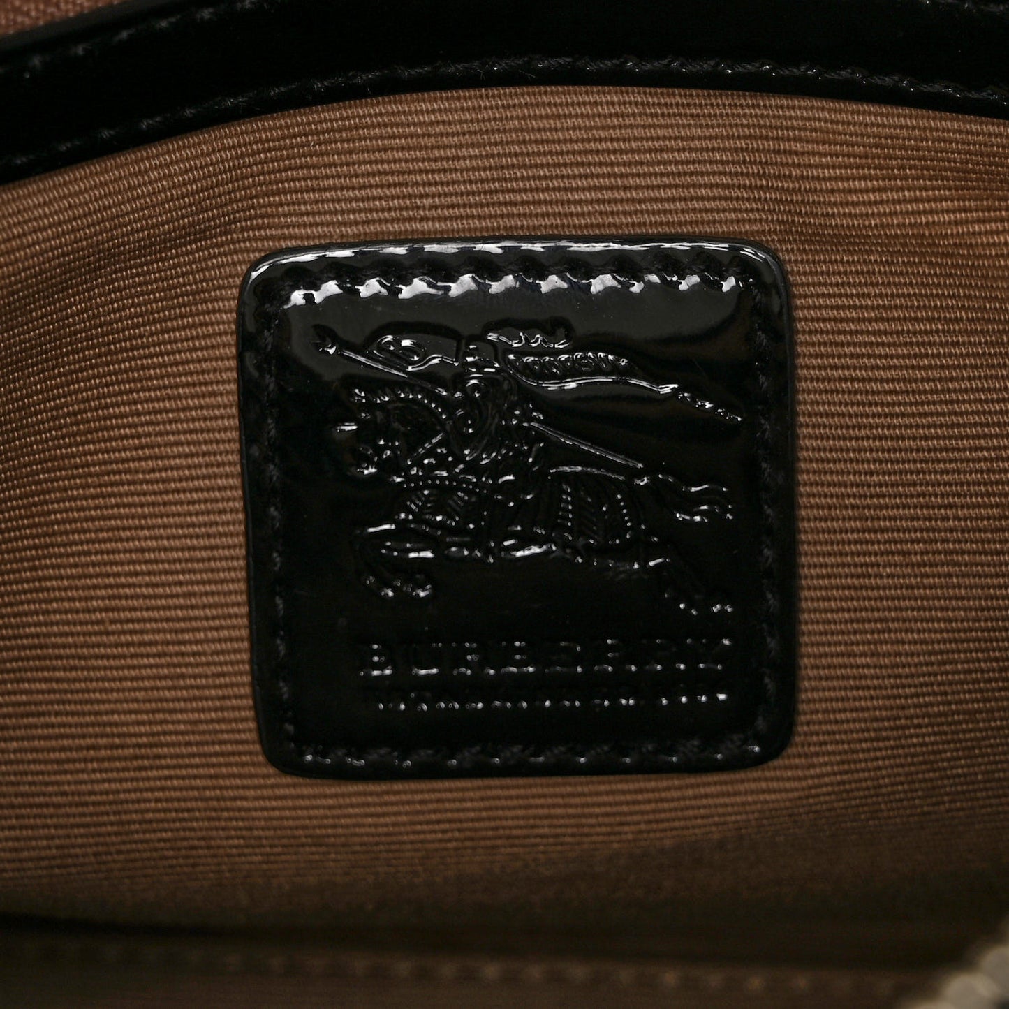 Supernova Check Patent Small Chester Bowling Bag Black