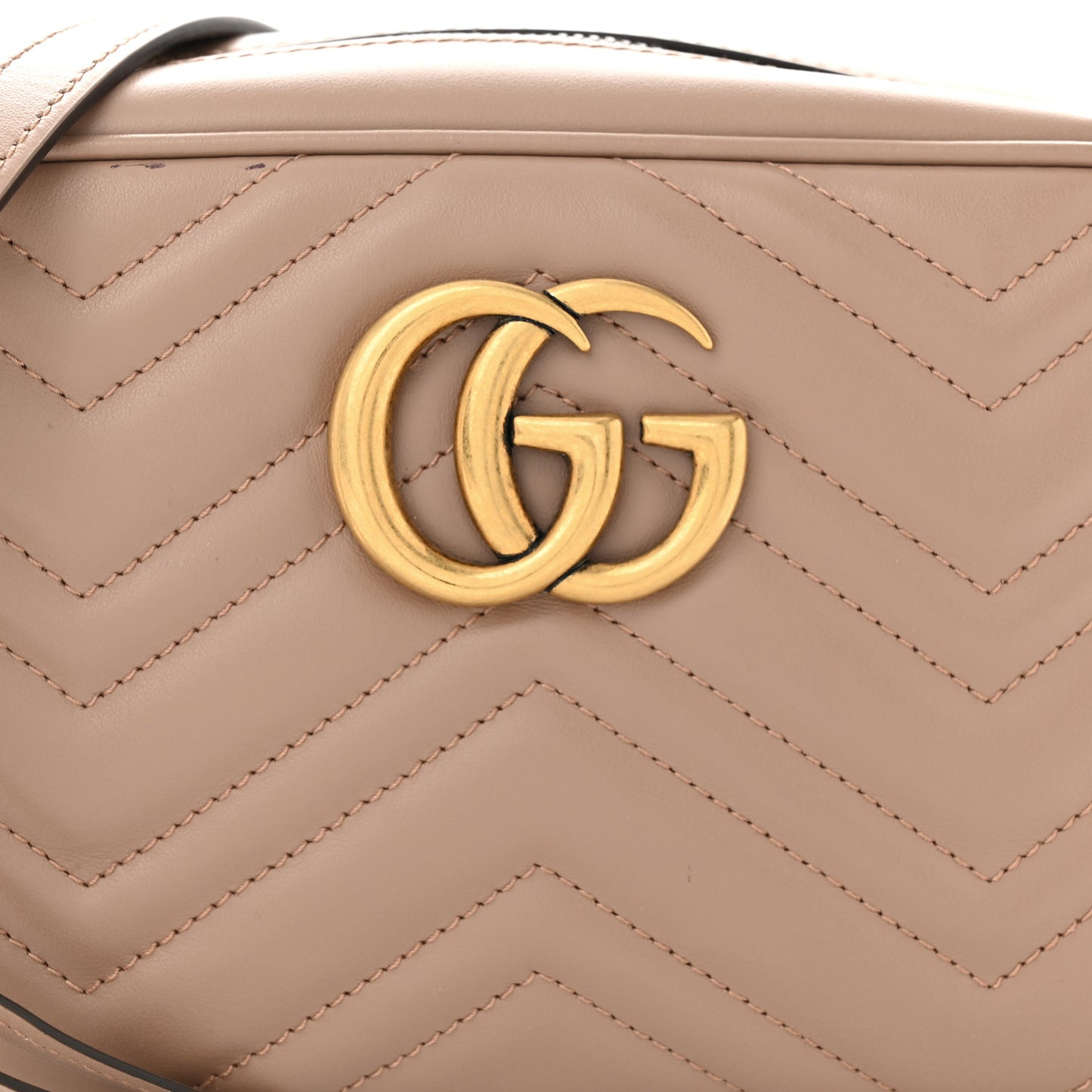 Calfskin Matelasse Small GG Marmont Chain Shoulder Bag Porcelain Rose