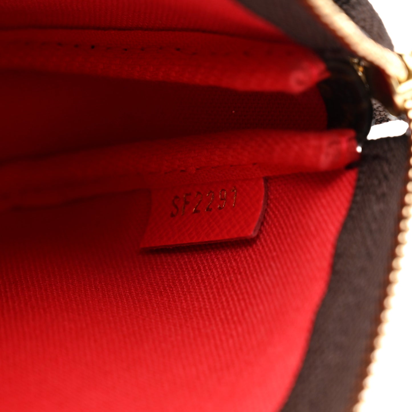 Monogram 2021 Christmas Animation London Mini Pochette Accessories Red