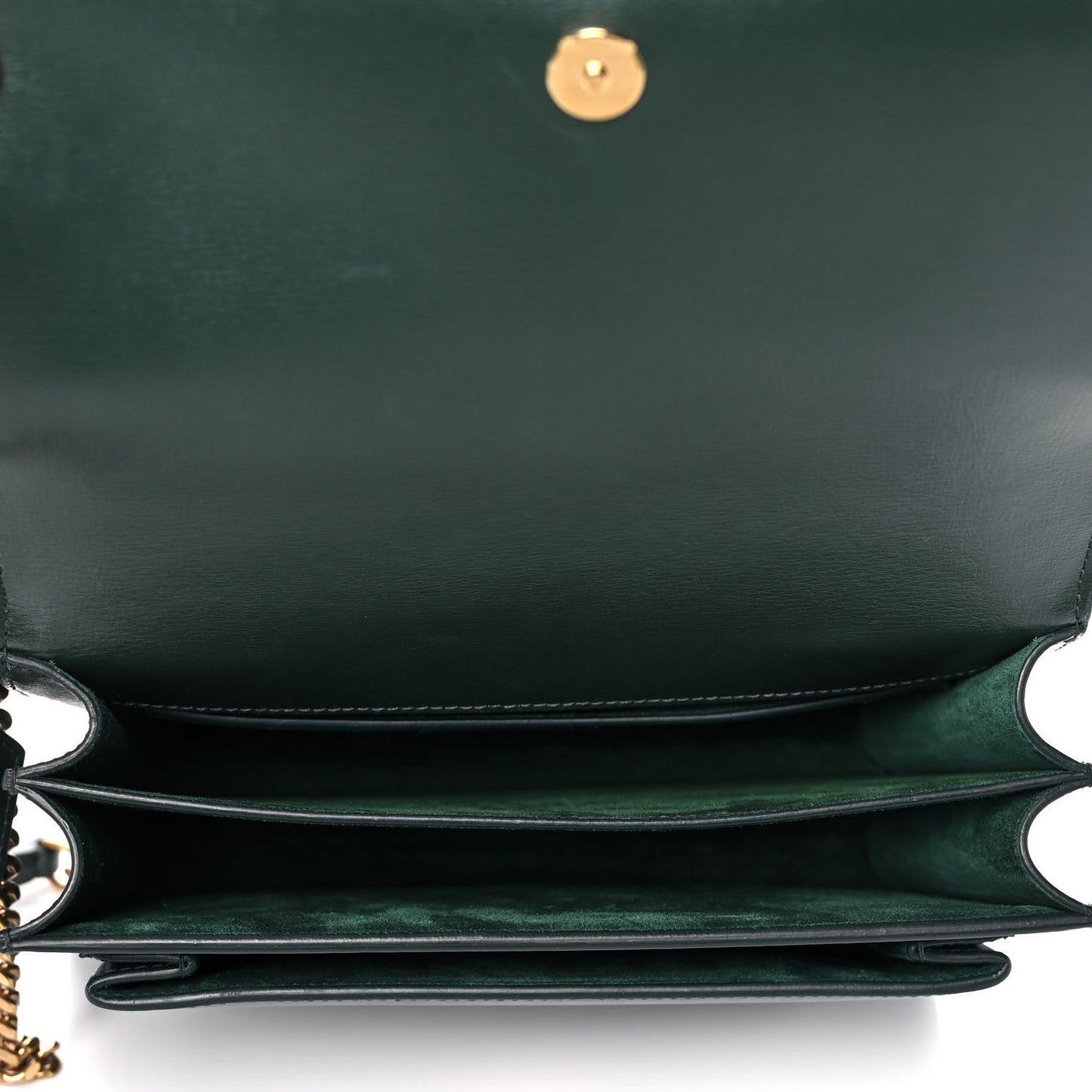 Calfskin Medium Monogram Sunset Dark Green