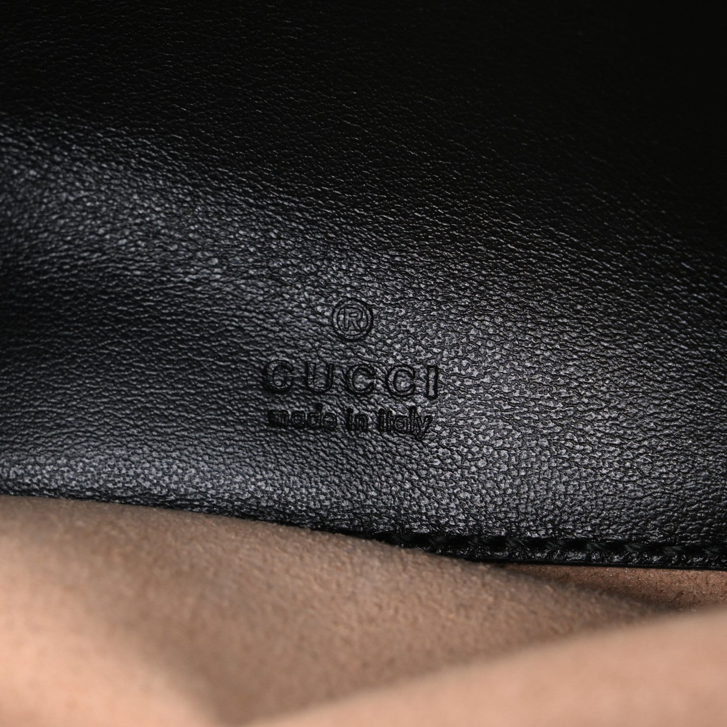 Gucci Calfskin Matelasse Mini GG Marmont Chain Crossbody Bag Black 5 of 11