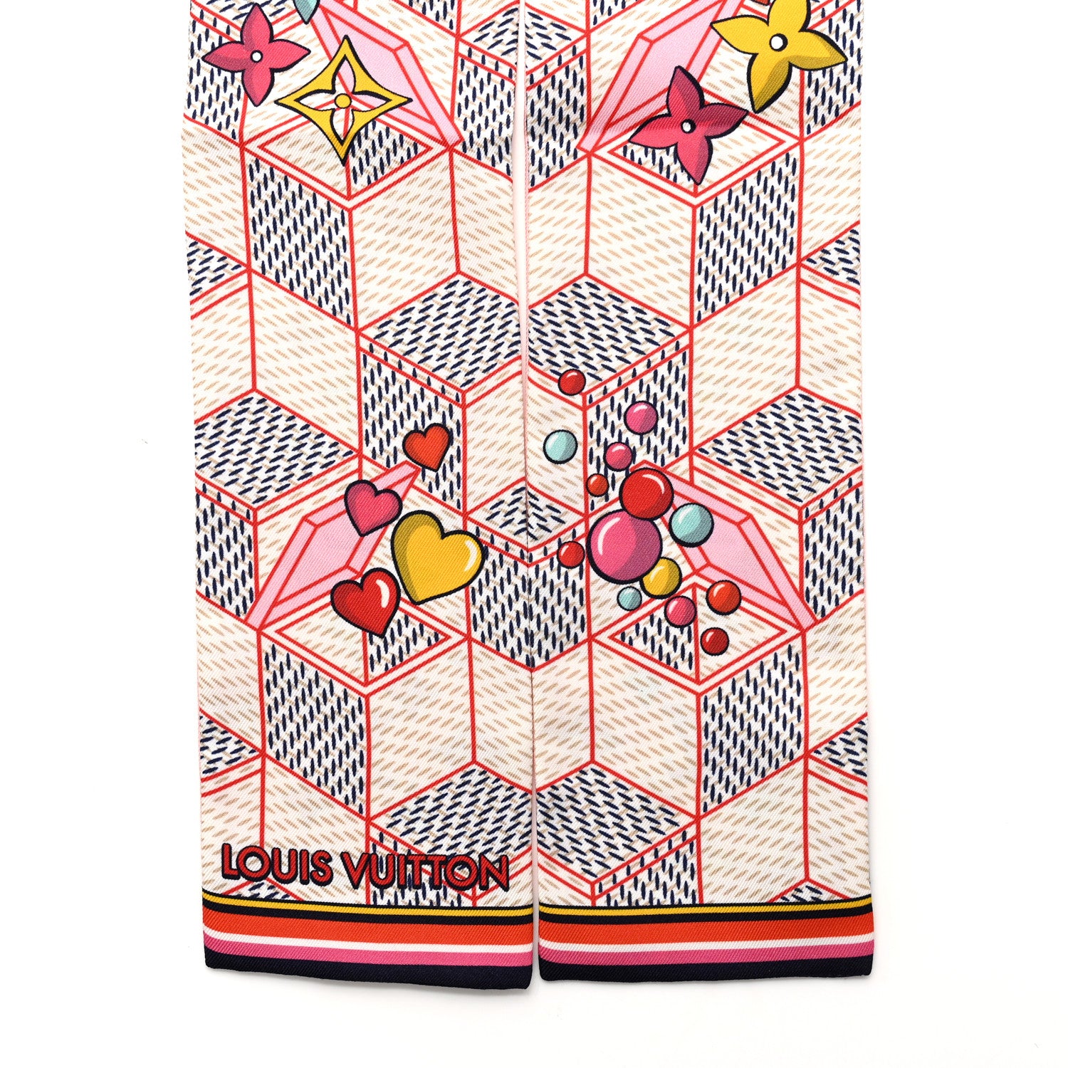 Louis Vuitton Silk Damier Pop Up Bandeau Azur 2 of 6