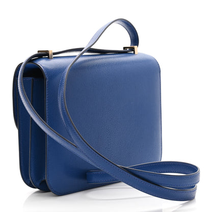 Hermes Chevre Mysore Constance 18 Bleu Electrique 3 of 11