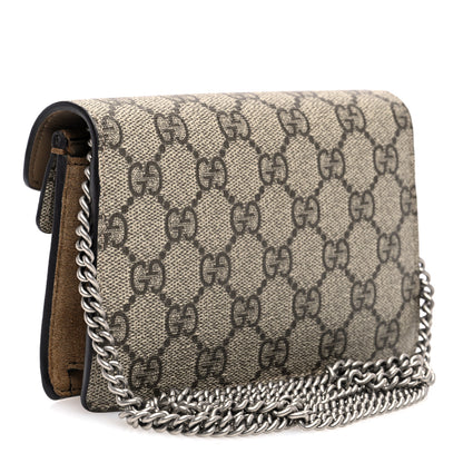 Gucci GG Supreme Monogram Super Mini Dionysus Shoulder Bag Taupe 4 of 11