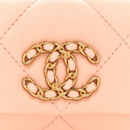 Chanel Lambskin Quilted Chanel 19 Flap Belt Bag Light Orange 9 of 11