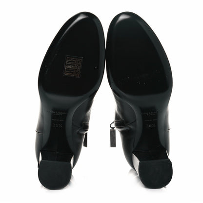 Saint Laurent Calfskin Loulou 70 Ankle Boots 35.5 Black 5 of 8