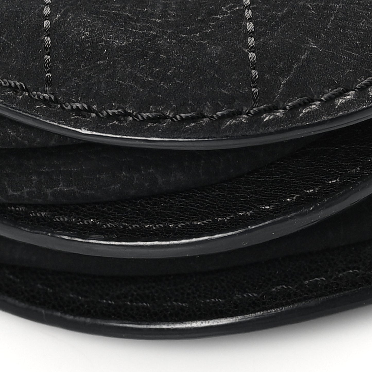 Nubuck Small Coco Twin Flap Black