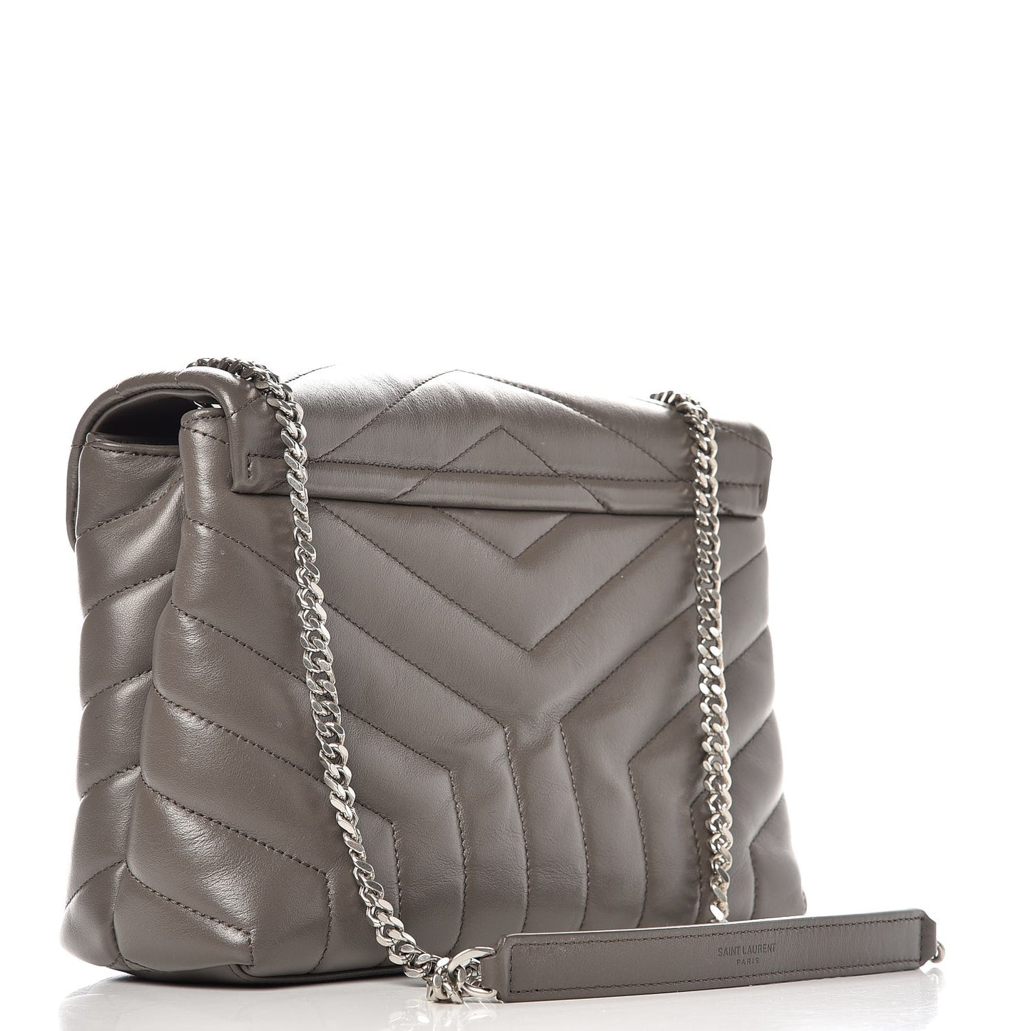 Calfskin Y Quilted Monogram Small Loulou Chain Satchel Earth