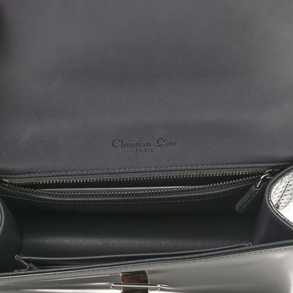 Christian Dior Metallic Patent Micro-Cannage Small Diorama Flap Bag Onyx Black 5 of 10