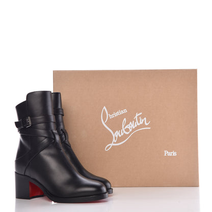 Christian Louboutin Calfskin Karistrap 70 Ankle Boots 34.5 Black 8 of 8