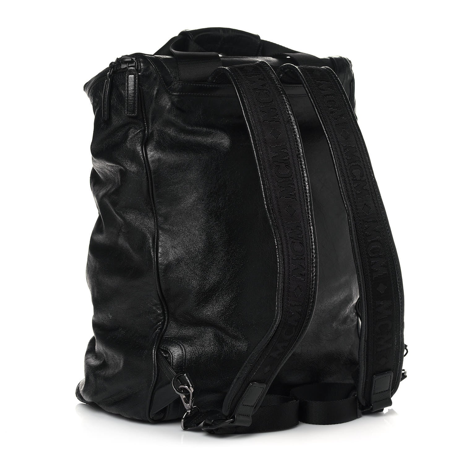 MCM Calfskin Backpack Black 2 of 18