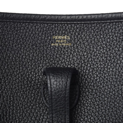 Hermes Taurillon Clemence Evelyne III PM Black 6 of 11