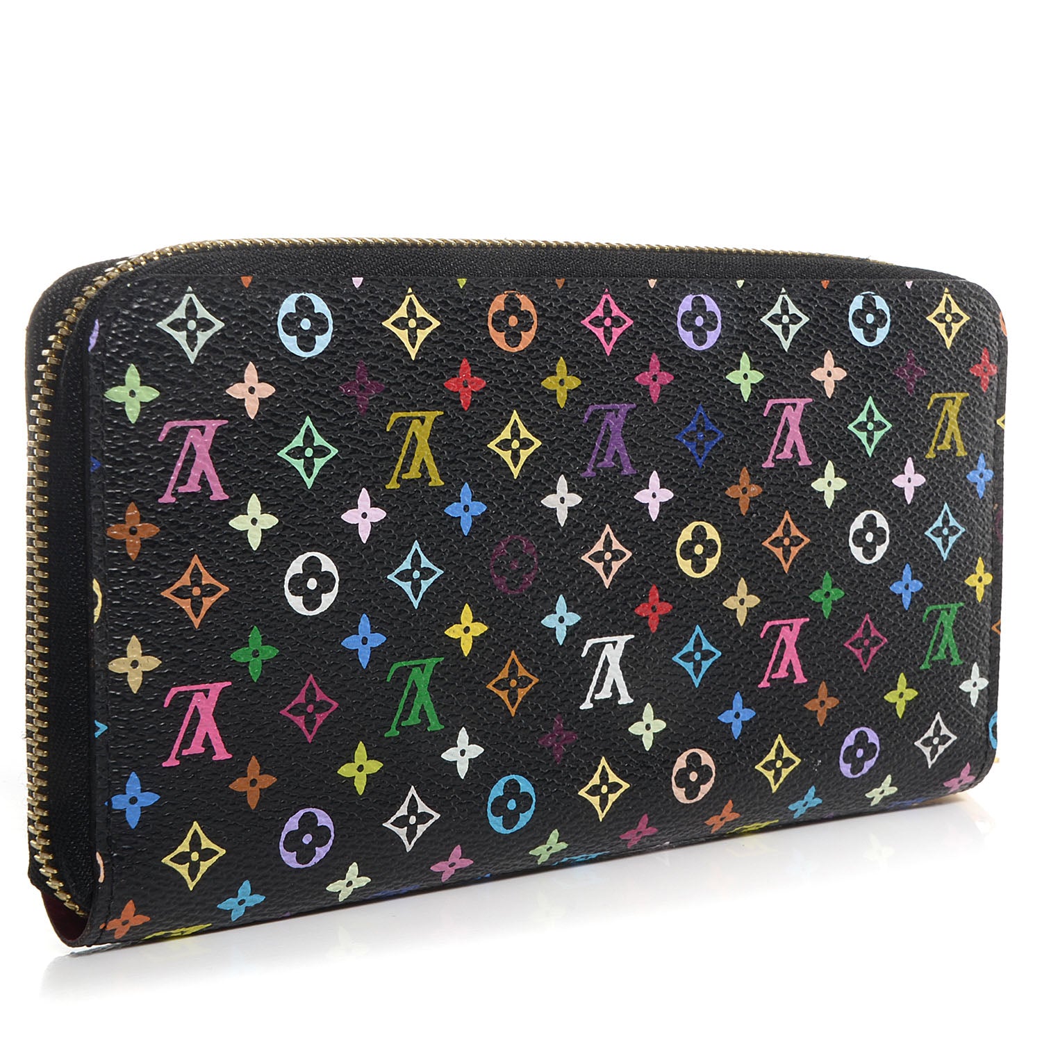 Louis Vuitton Monogram Multicolor Zippy Wallet Black Grenade 3 of 7