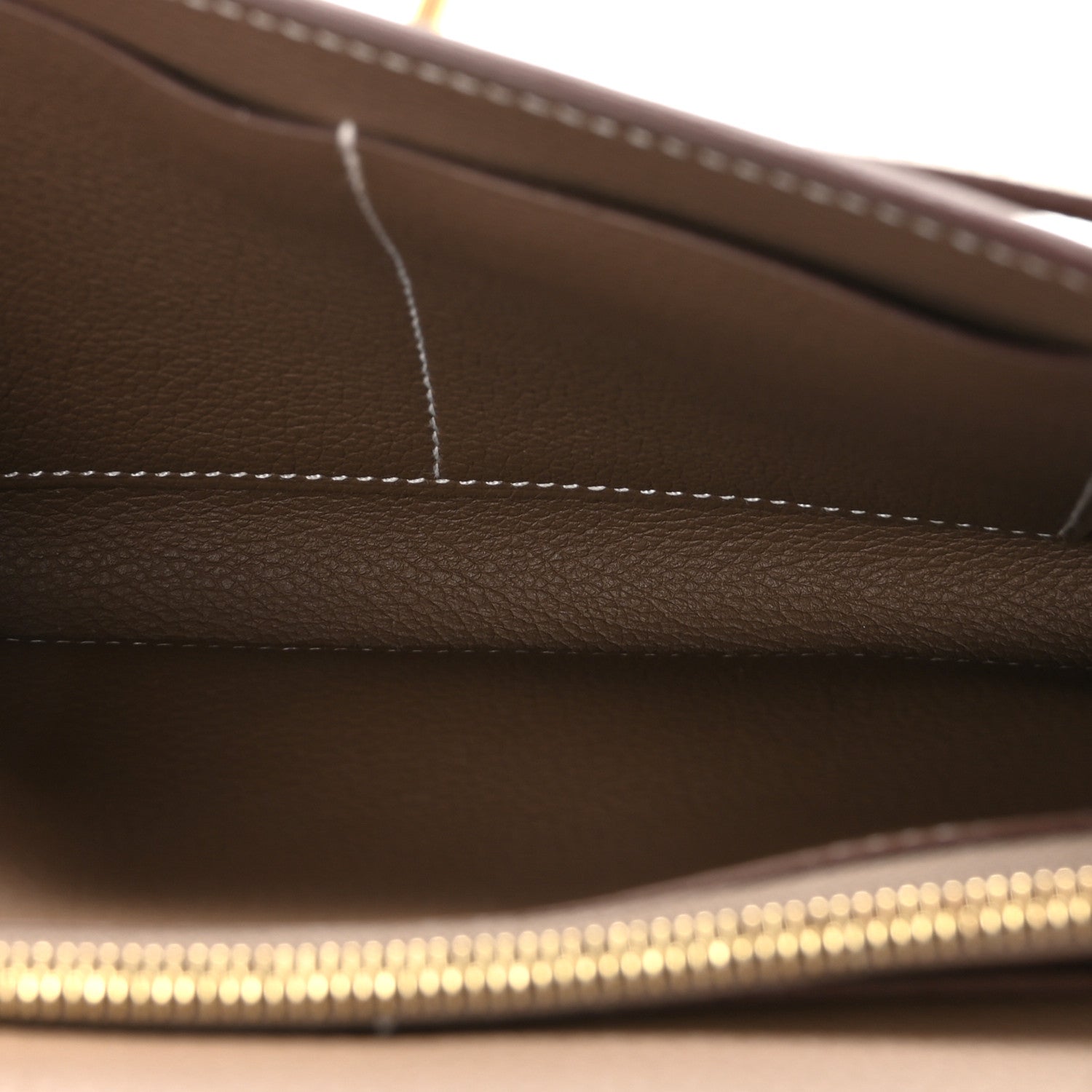 Hermes Evercolor Kelly Wallet To Go Etoupe 5 of 10