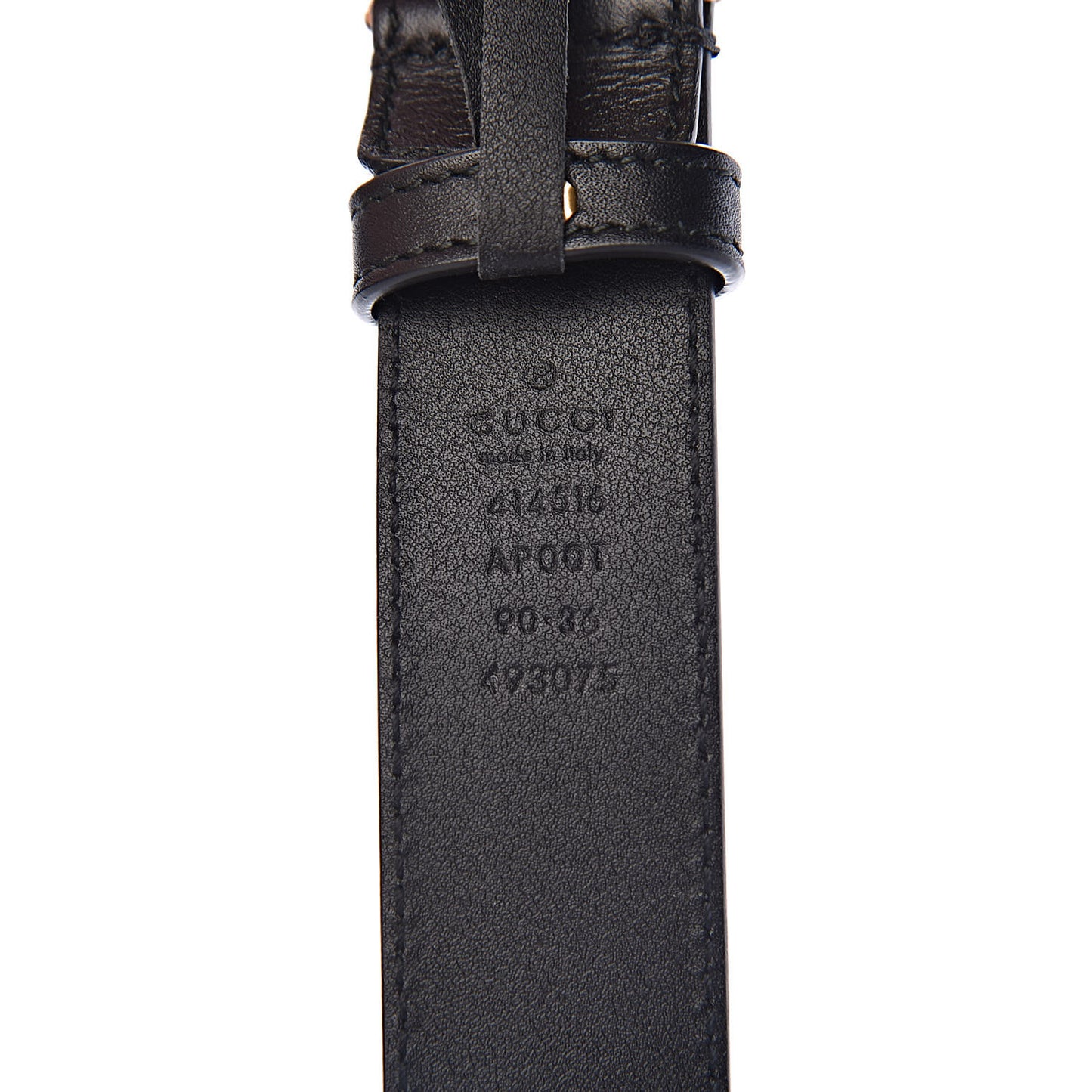 Calfskin Double G 30mm Belt 90 36 Black