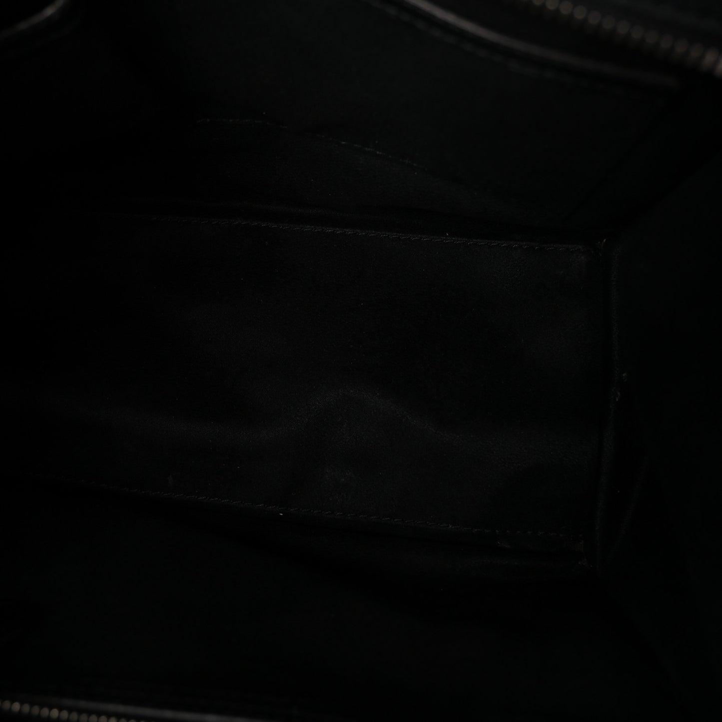 Drummed Calfskin Micro Luggage Black