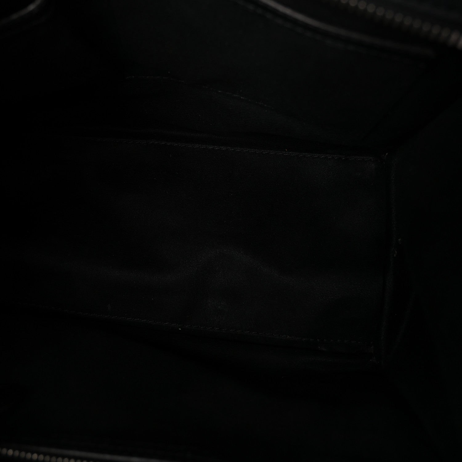 Celine Drummed Calfskin Micro Luggage Black 5 of 9