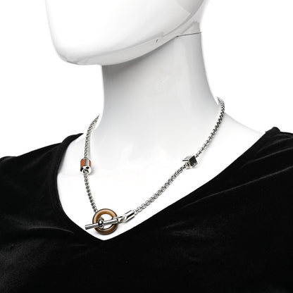 Hermes Palladium Buffalo Horn Swift Meli-Melo Necklace 2 of 6