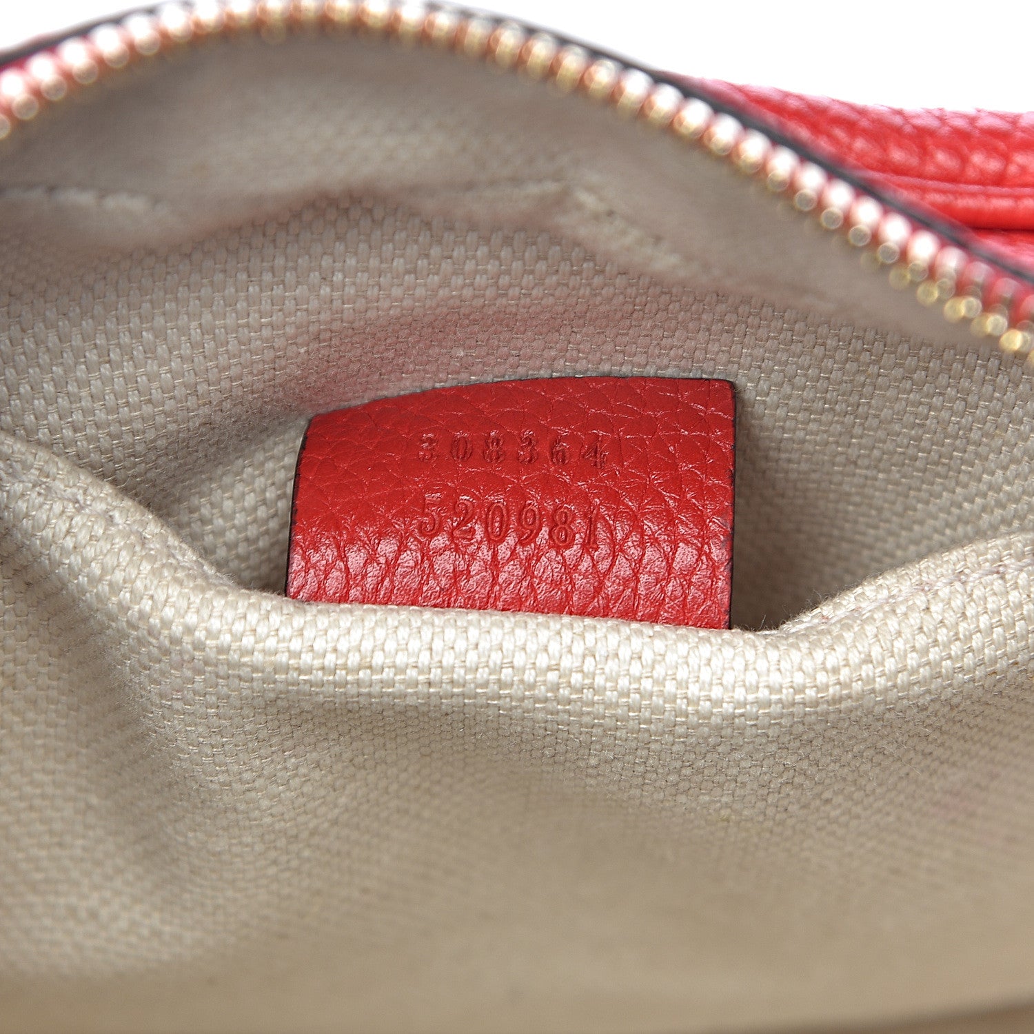 Gucci Pebbled Calfskin Small Soho Disco Bag Tabasco Red 7 of 13