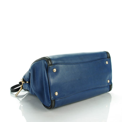 Prada Saffiano Vitello Bi-Color Large Double Zip Tote 4 of 9