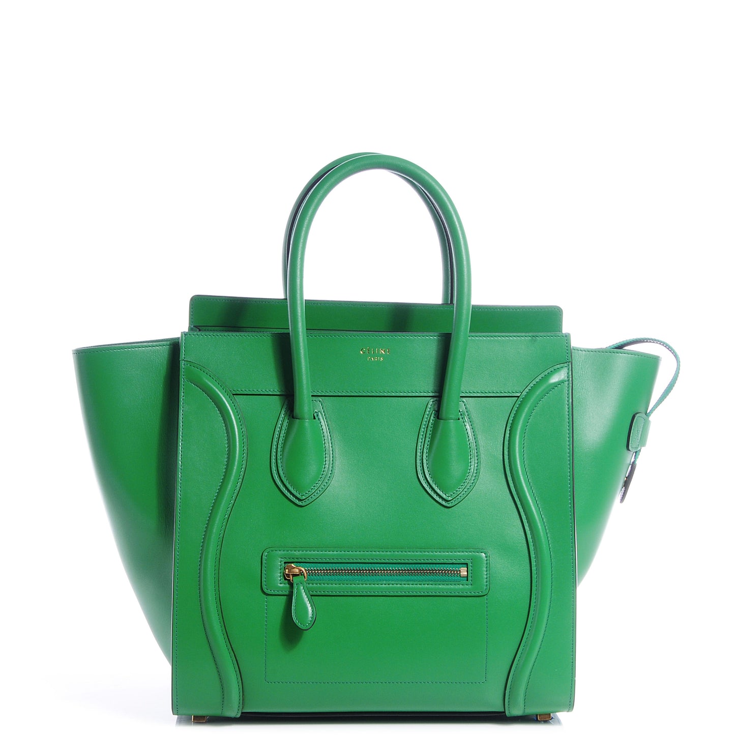 Palmelato Leather Mini Luggage Grass Green