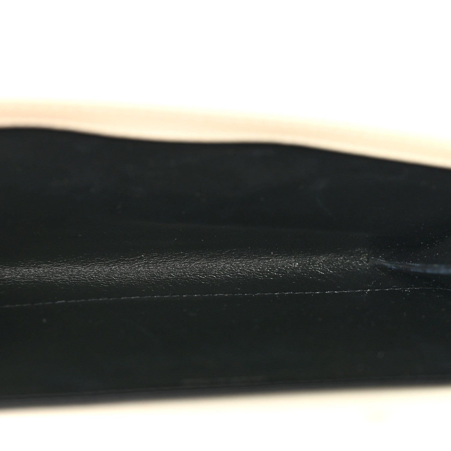 Saint Laurent Calfskin Crocodile Embossed Monogram Uptown Chain Wallet Crema Soft 6 of 14