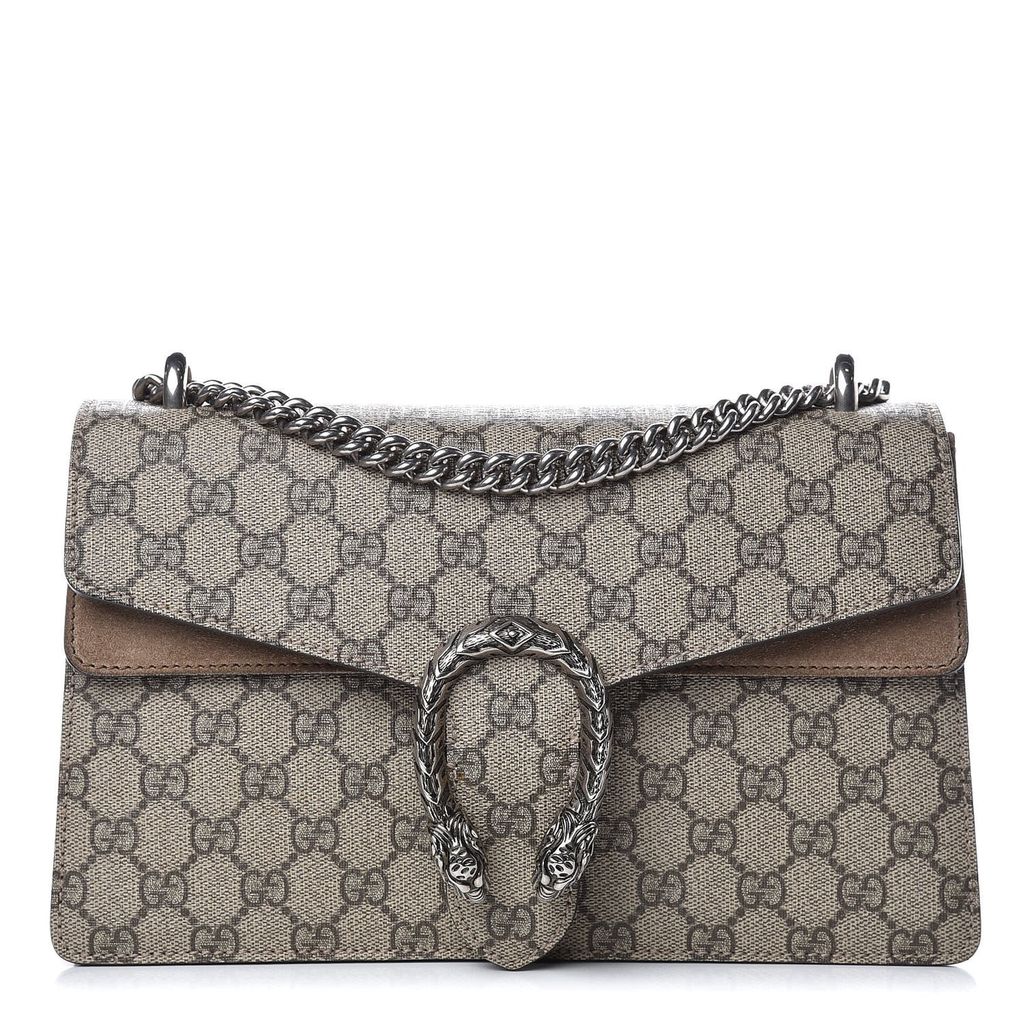 GG Supreme Monogram Small Dionysus Shoulder Bag Taupe