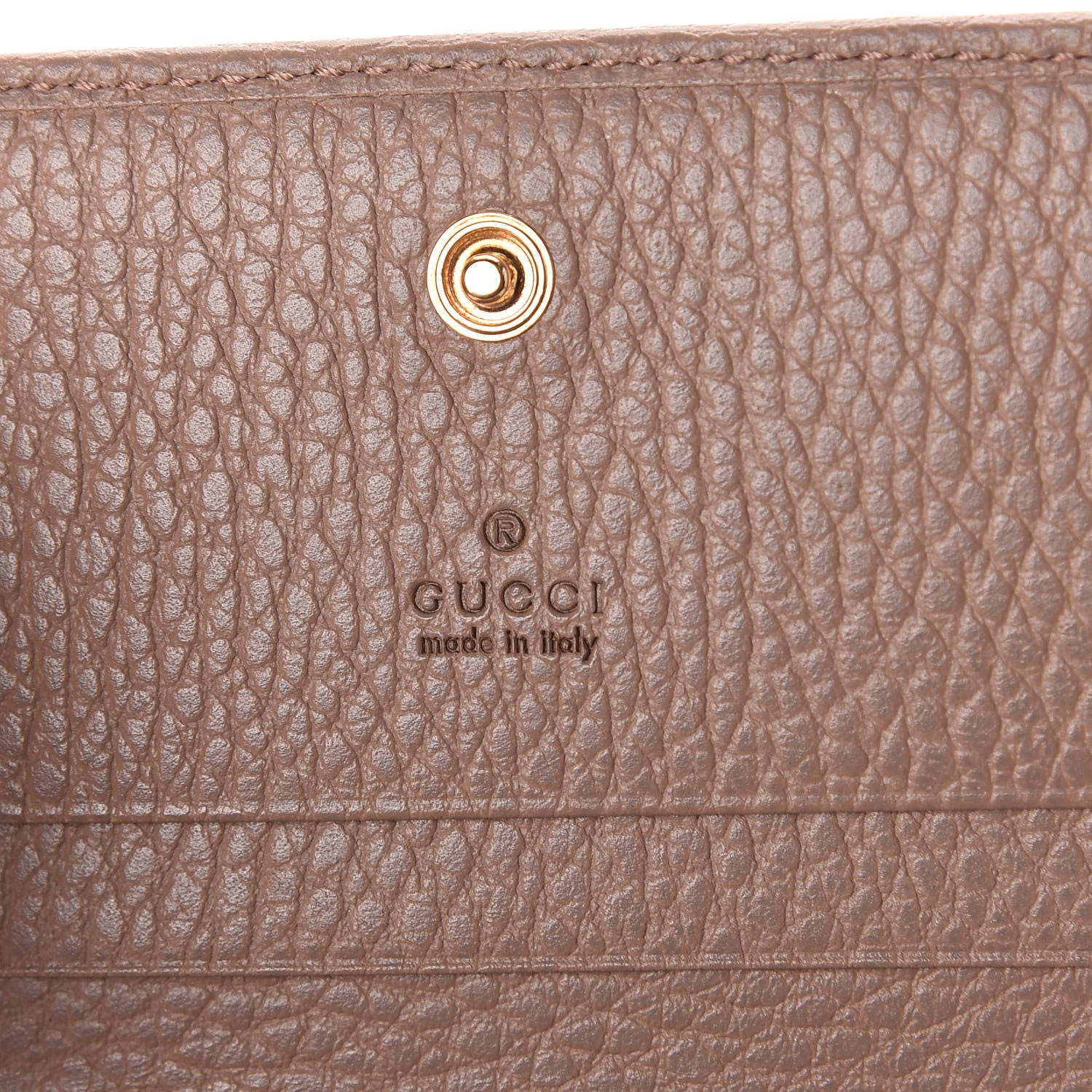 Gucci Pebbled Calfskin GG Marmont Card Case Porcelain Rose 6 of 6