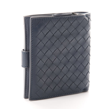 Bottega Veneta Nappa Intrecciato Mini Wallet Dark Blue 3 of 7