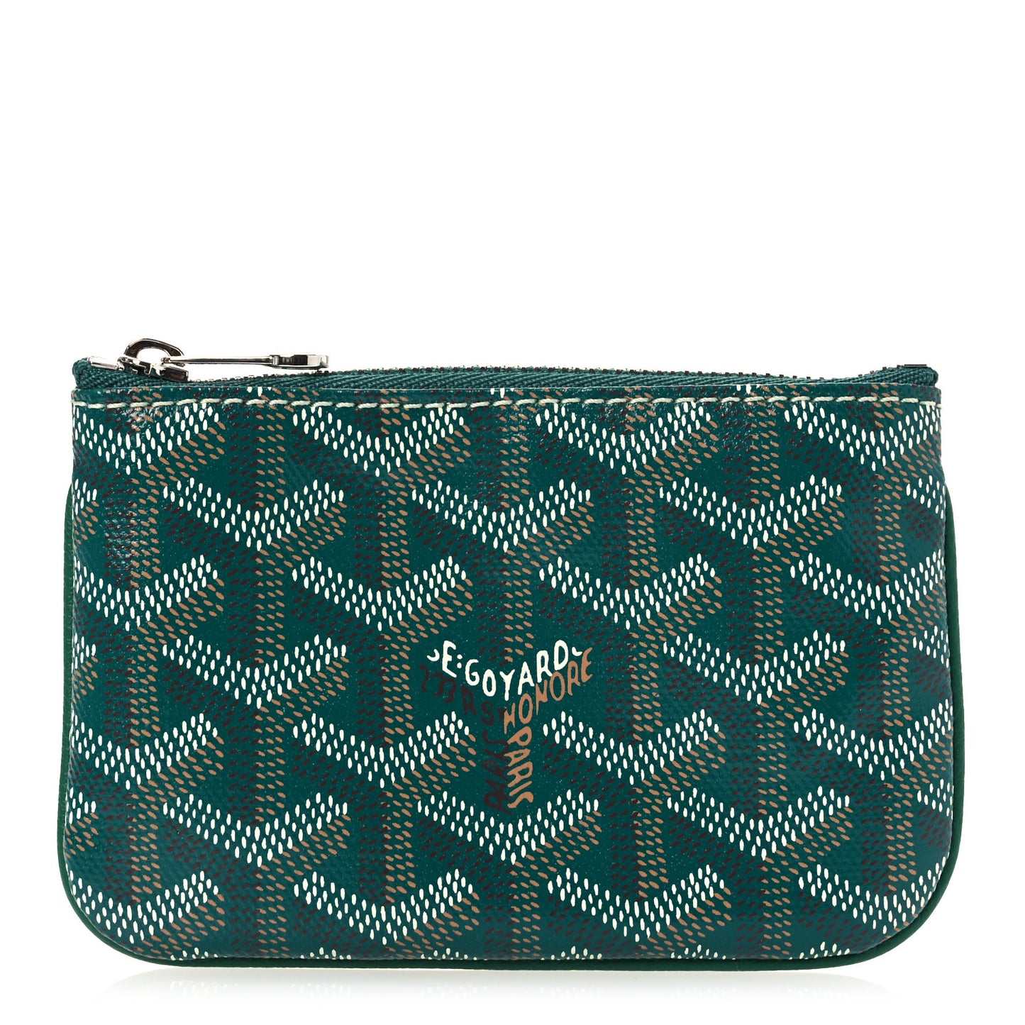 Goyardine Nano Senat Key Pouch Green