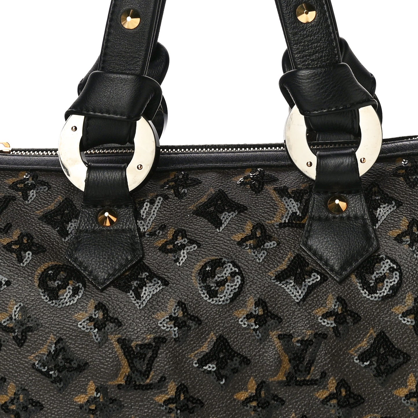 Monogram Sequins Eclipse Speedy 28 Black