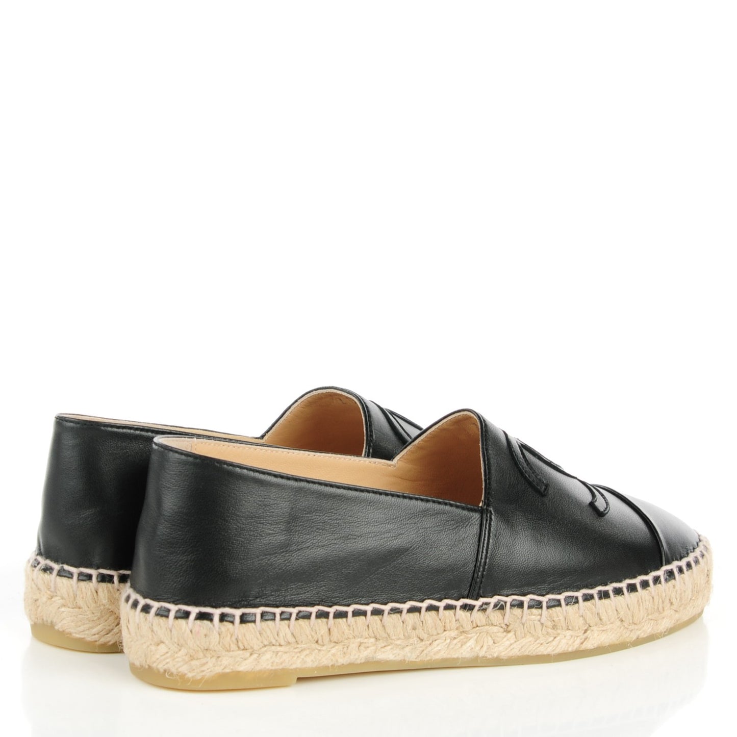Lambskin CC Espadrilles 36 Black