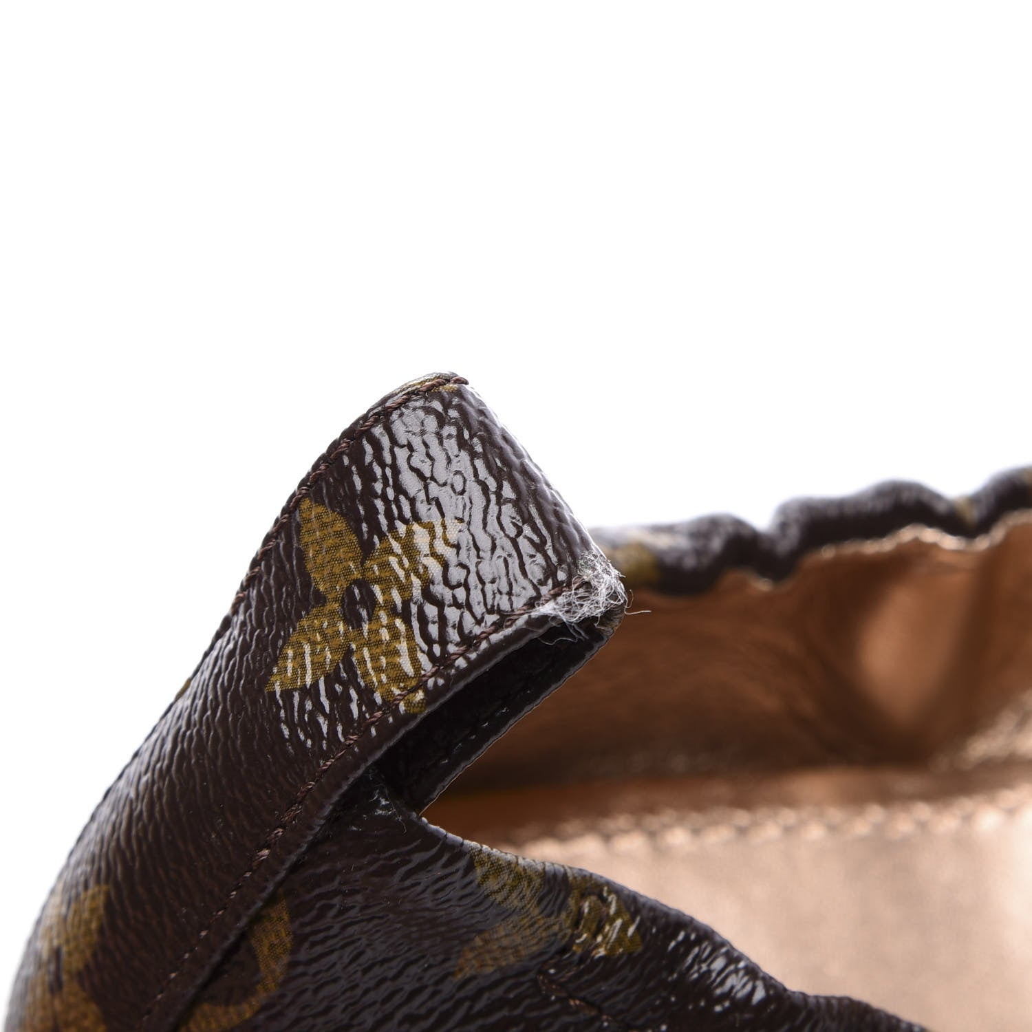 Louis Vuitton Patent Monogram Flirty Ballerina Flats 38 Gold 10 of 10