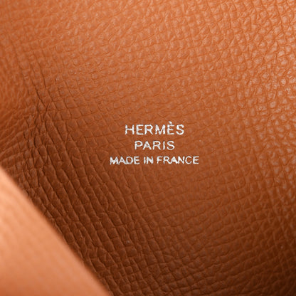 Hermes Epsom Calvi Card Case Gold 6 of 7