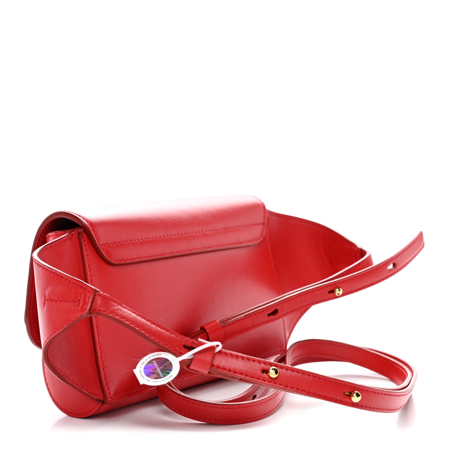 Chloe Calfskin Suede C Belt Bag Plaid Red 2 of 10