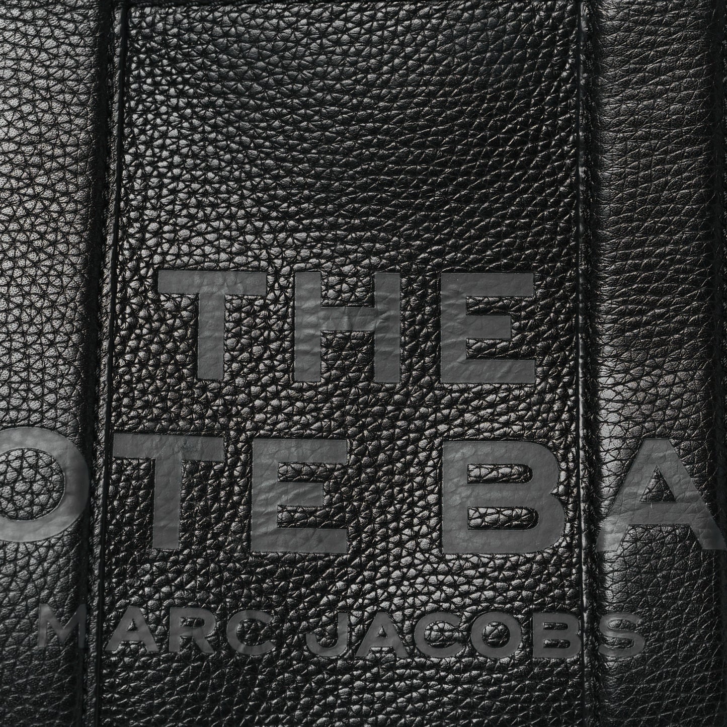 Grained Calfskin Small The Tote Bag Black