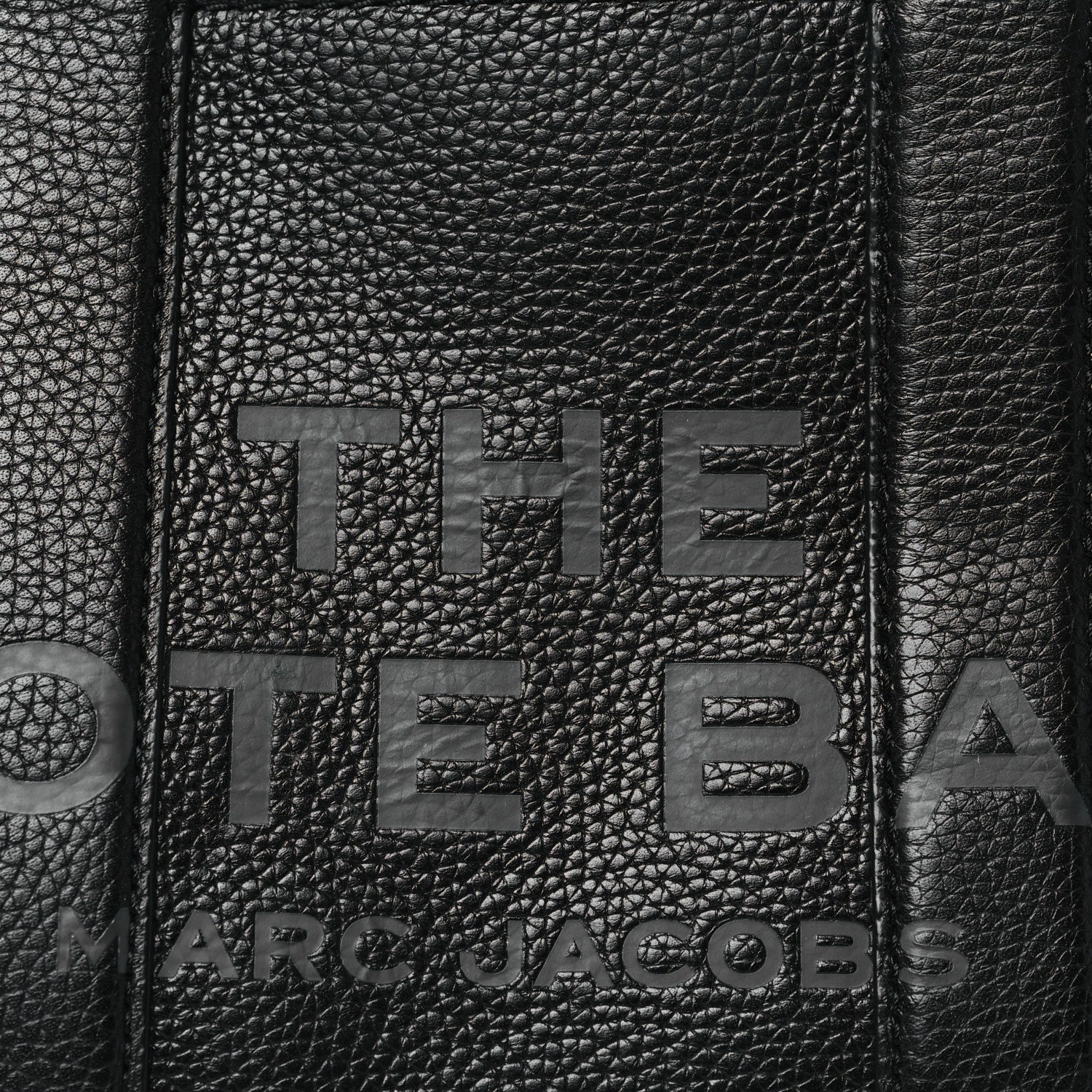 Marc Jacobs Grained Calfskin Small The Tote Bag Black 7 of 9
