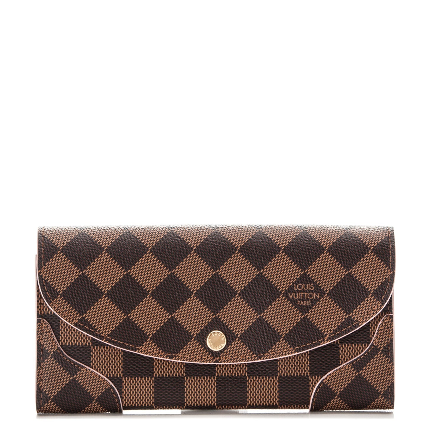 Damier Ebene Caissa Wallet Rose Ballerine