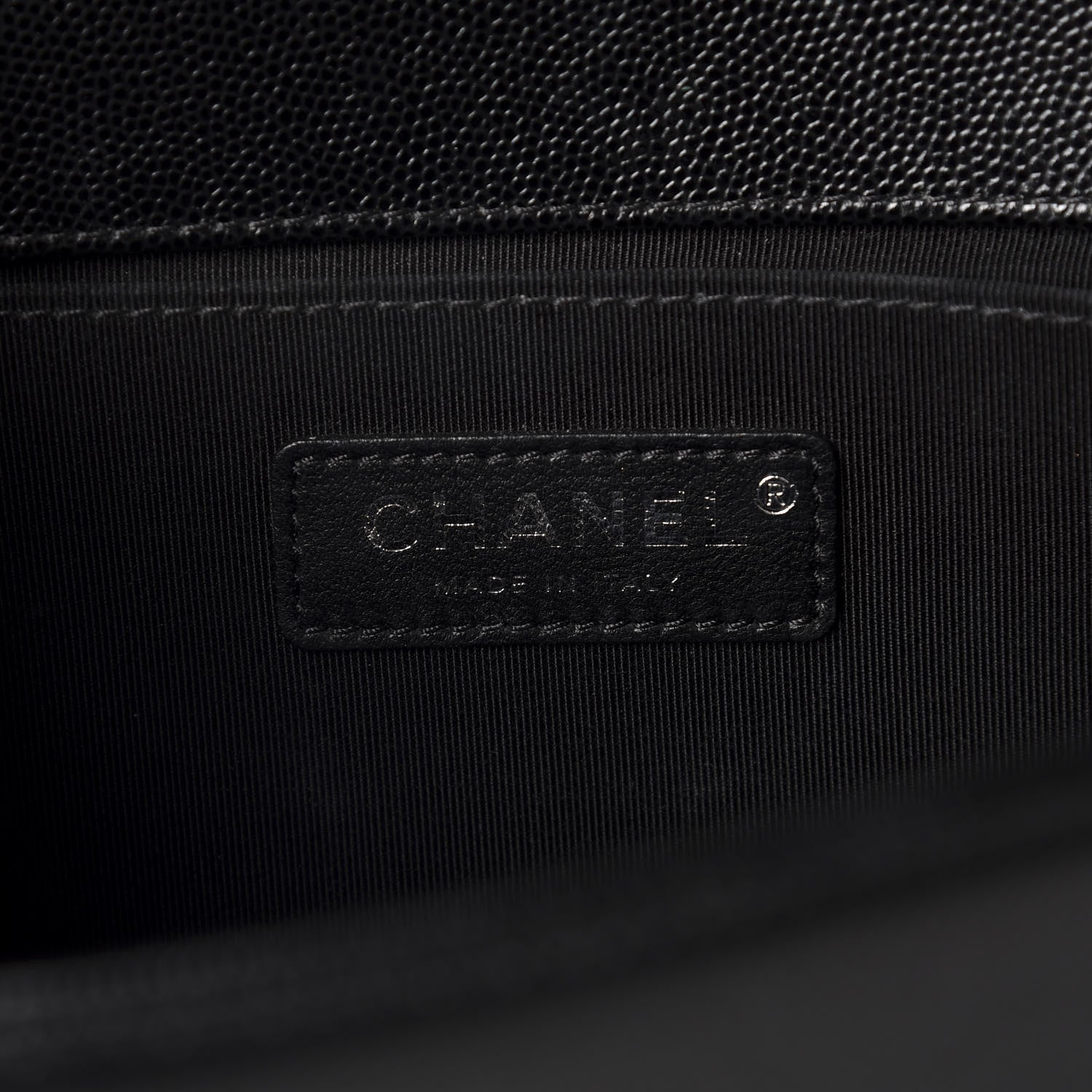 Chanel Caviar Quilted Medium Boy Flap Black 7 of 9