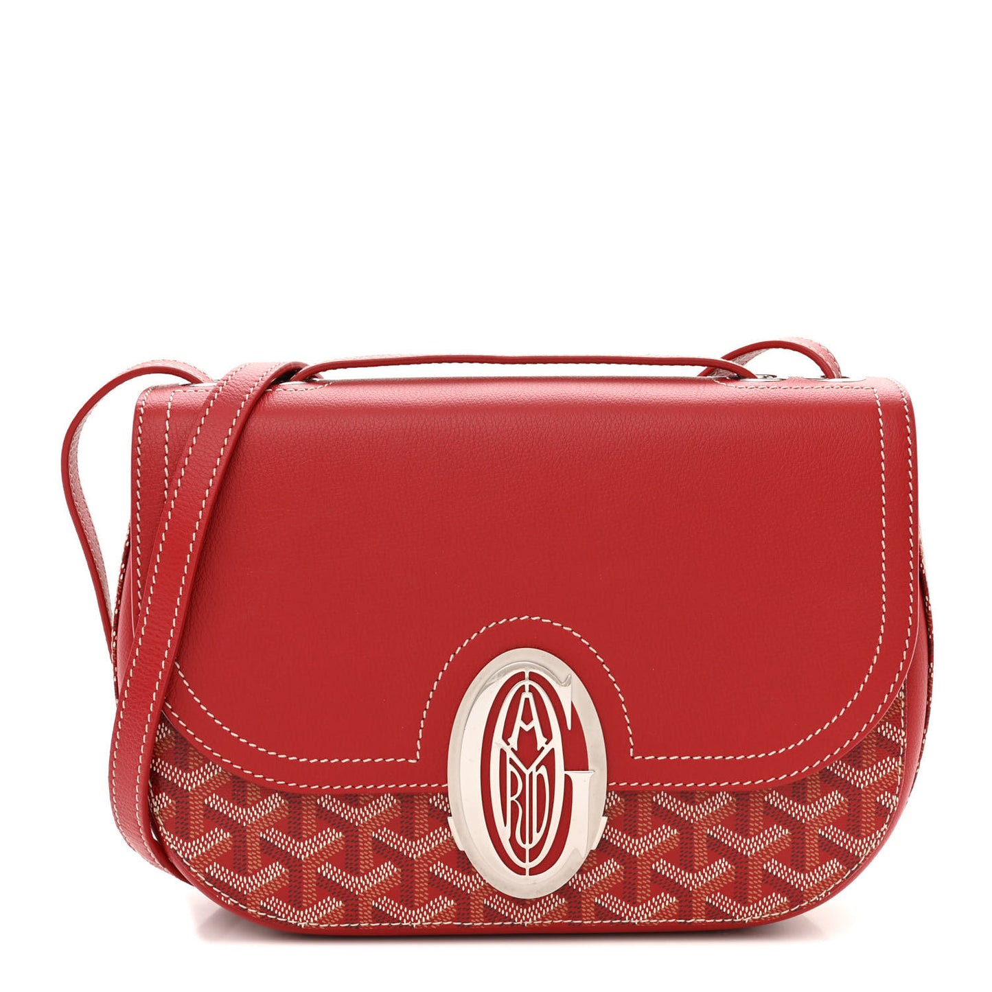 Goyardine 233 PM Shoulder Bag Red
