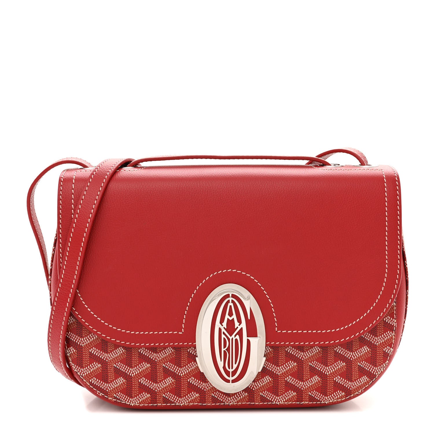 Goyard Goyardine 233 PM Shoulder Bag Red 1 of 10