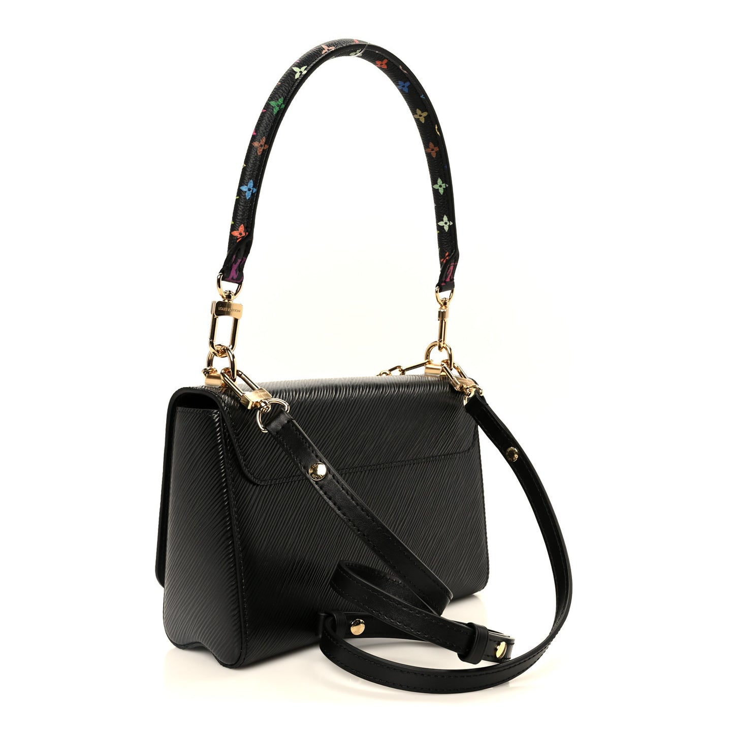 LV X TM Epi Twist MM Slim Shoulder Bag Black