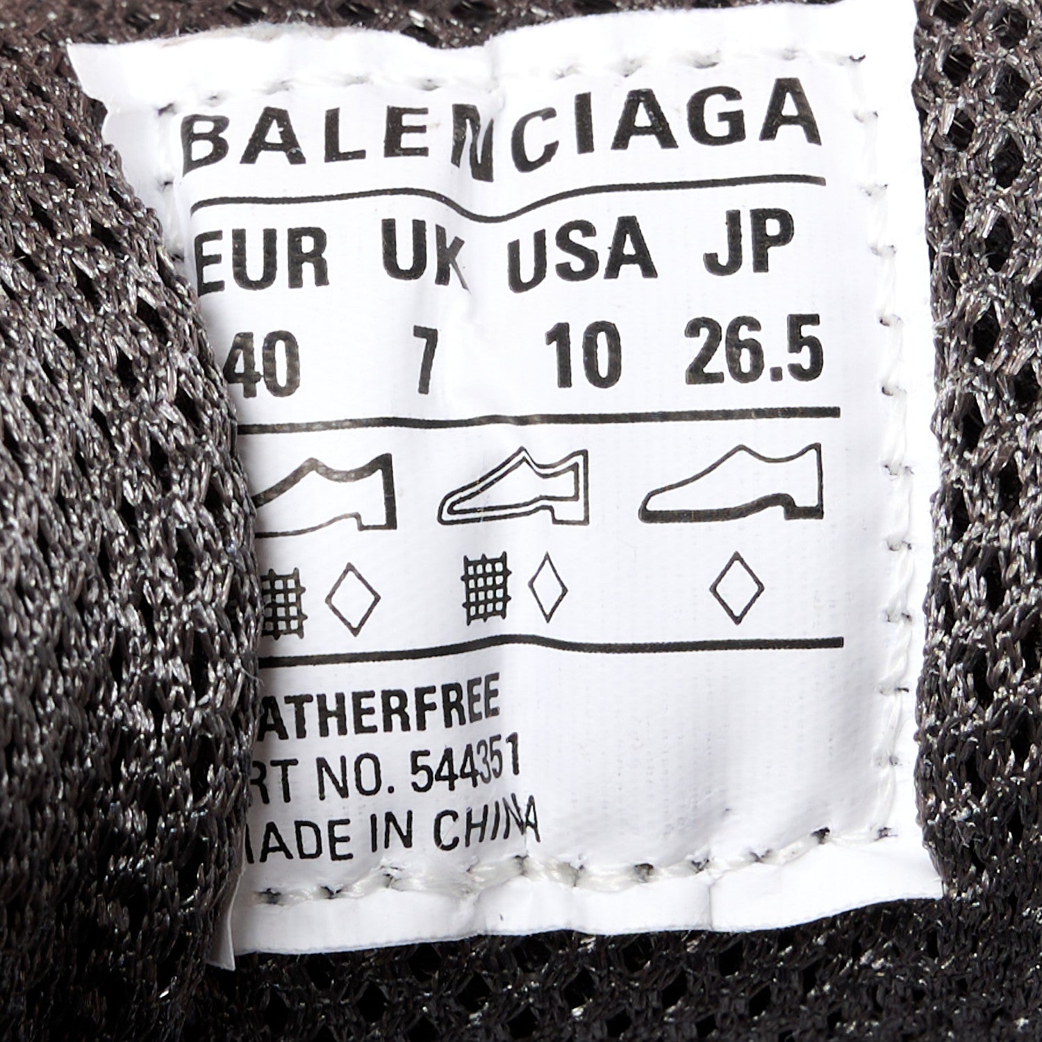 Balenciaga Fabric Mesh Clear Sole Womens Triple S Sneakers 40 Dark Grey 8 of 8