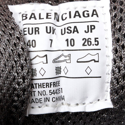 Balenciaga Fabric Mesh Clear Sole Womens Triple S Sneakers 40 Dark Grey 8 of 8