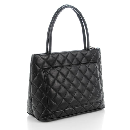 Chanel Caviar Quilted Medallion Tote Black 3 of 6