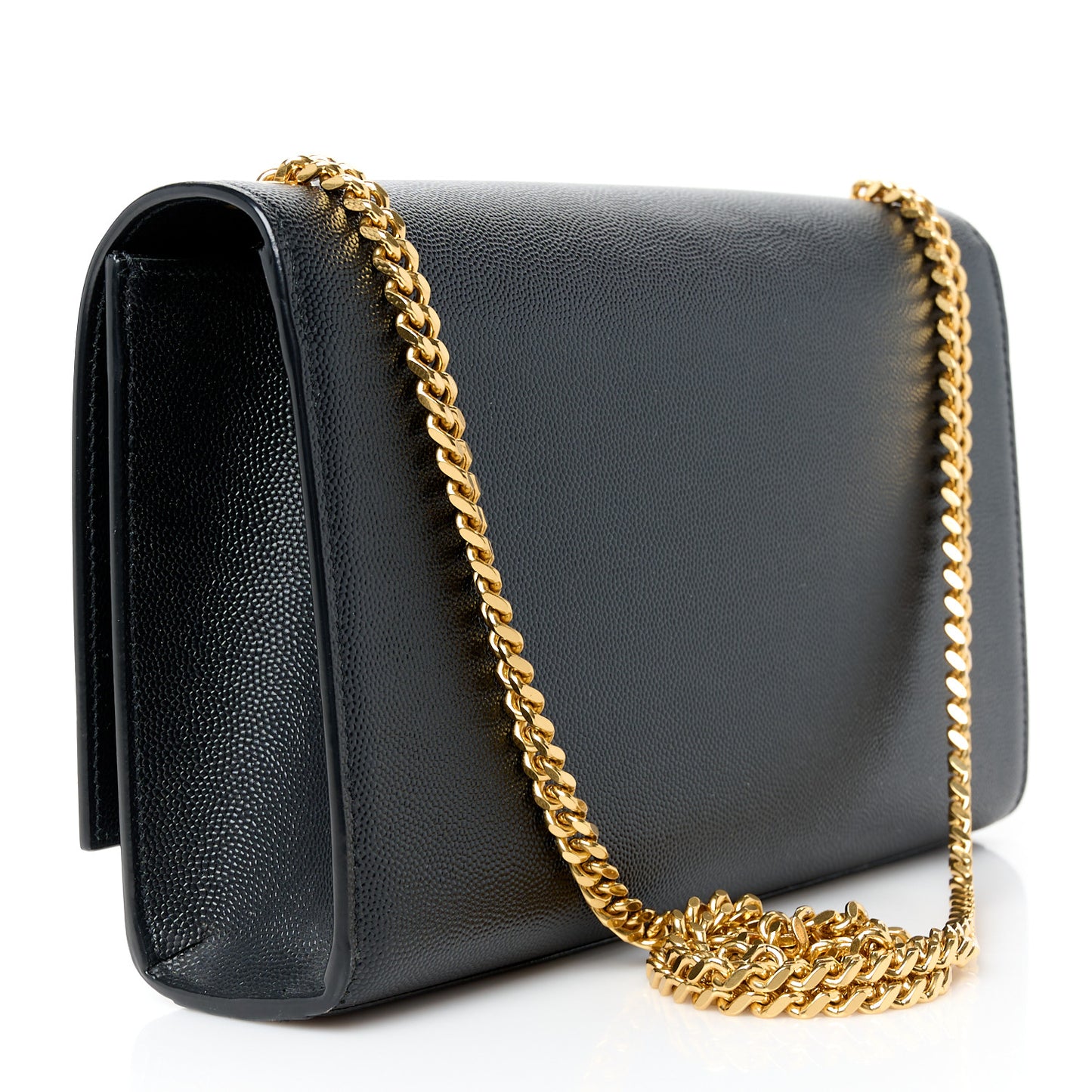 Grain De Poudre Medium Classic Monogram Kate Satchel Black